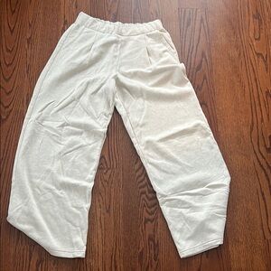 Aerie Cream Sweatpants Relaxed Fit Joggers